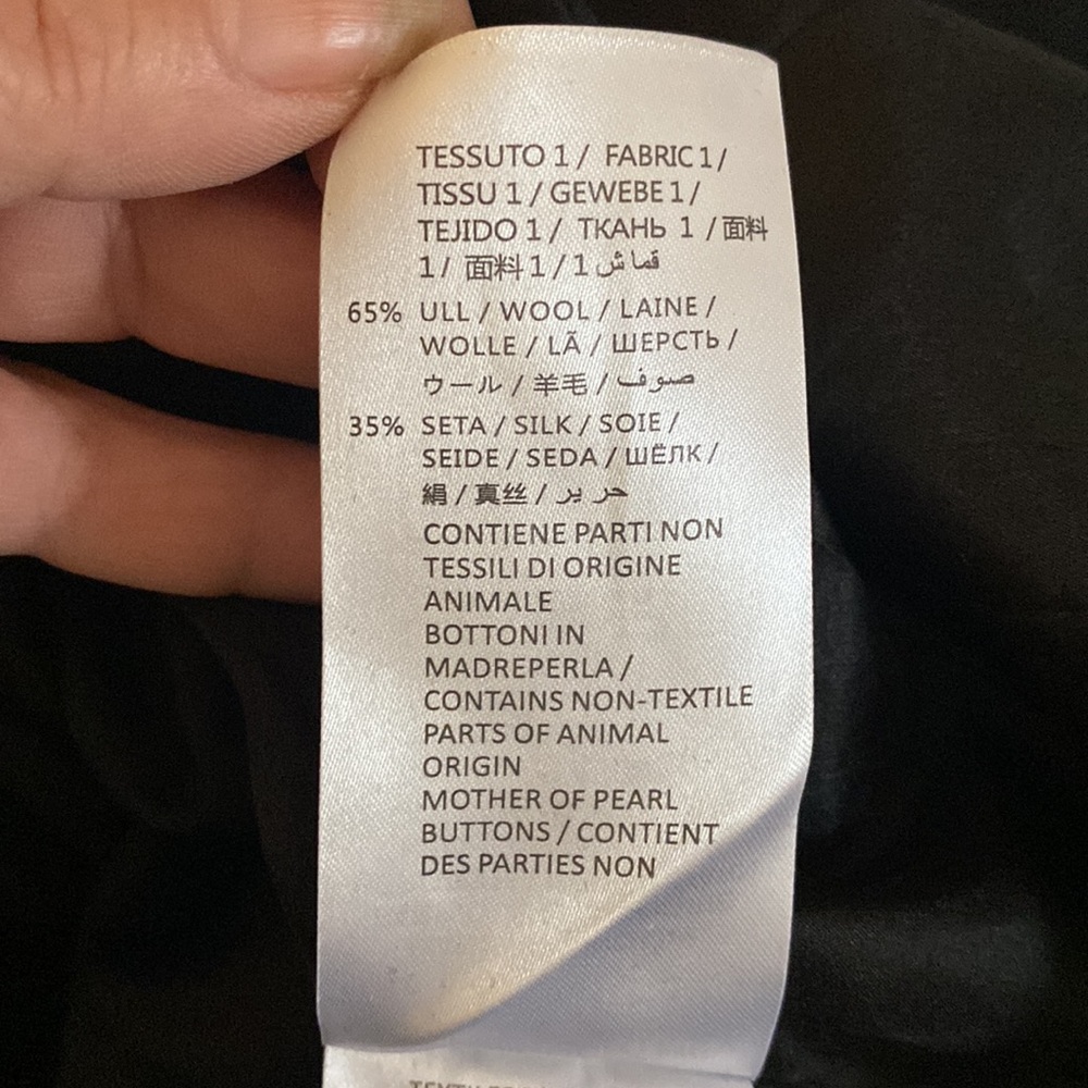 Stella McCartney beautiful black wool silk blend classic dress from Saks NY - Picture 11 of 11